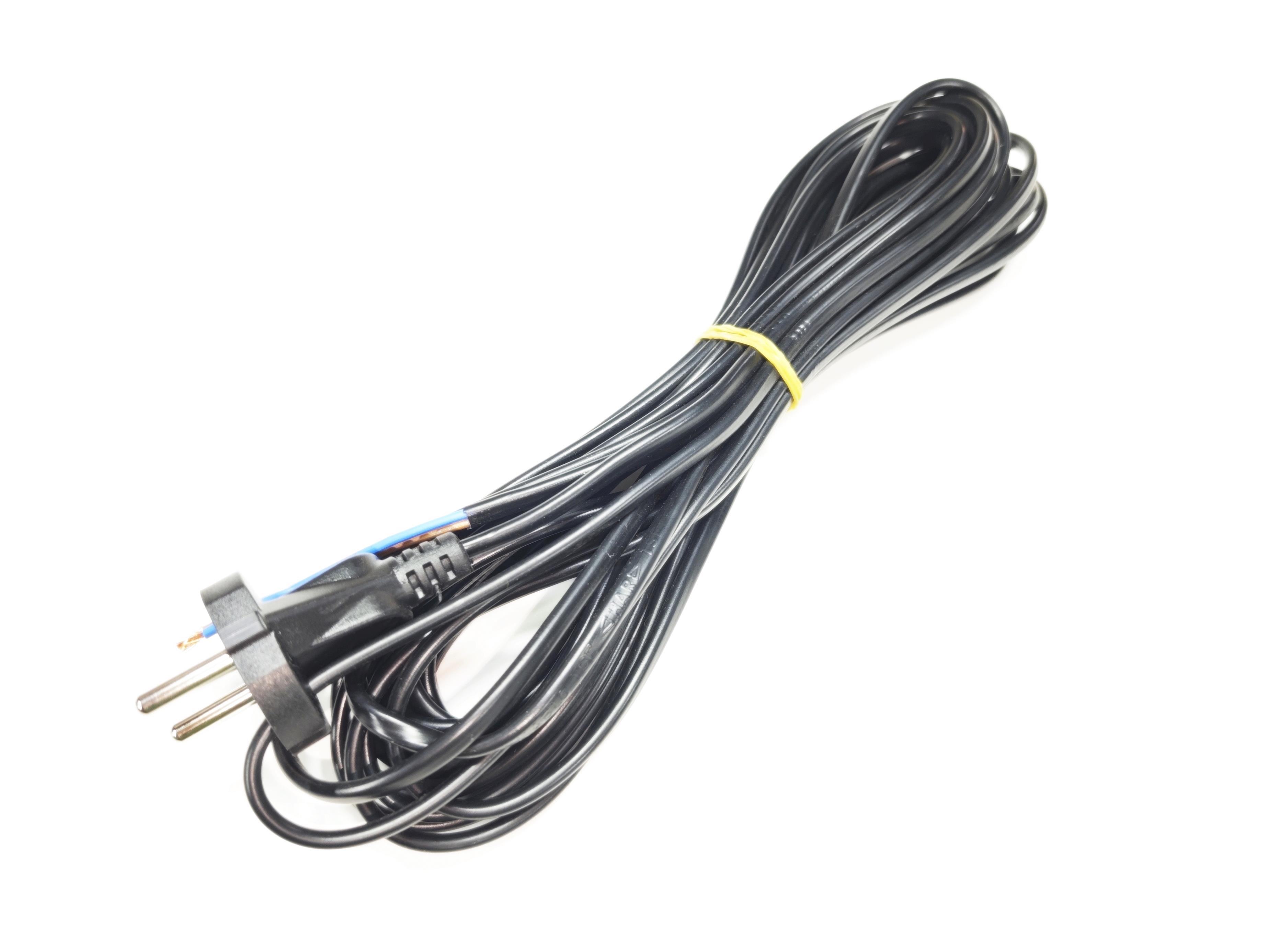 05.Cable and Plug GroupSern Vacuum Cleaner Power Cord 8m 2x0.75mm² Copper 230V Black Replacement CableSern Vacuum Cleaner Power Cord 8m 2x0.75mm² Copper 230V Black Replacement Cable