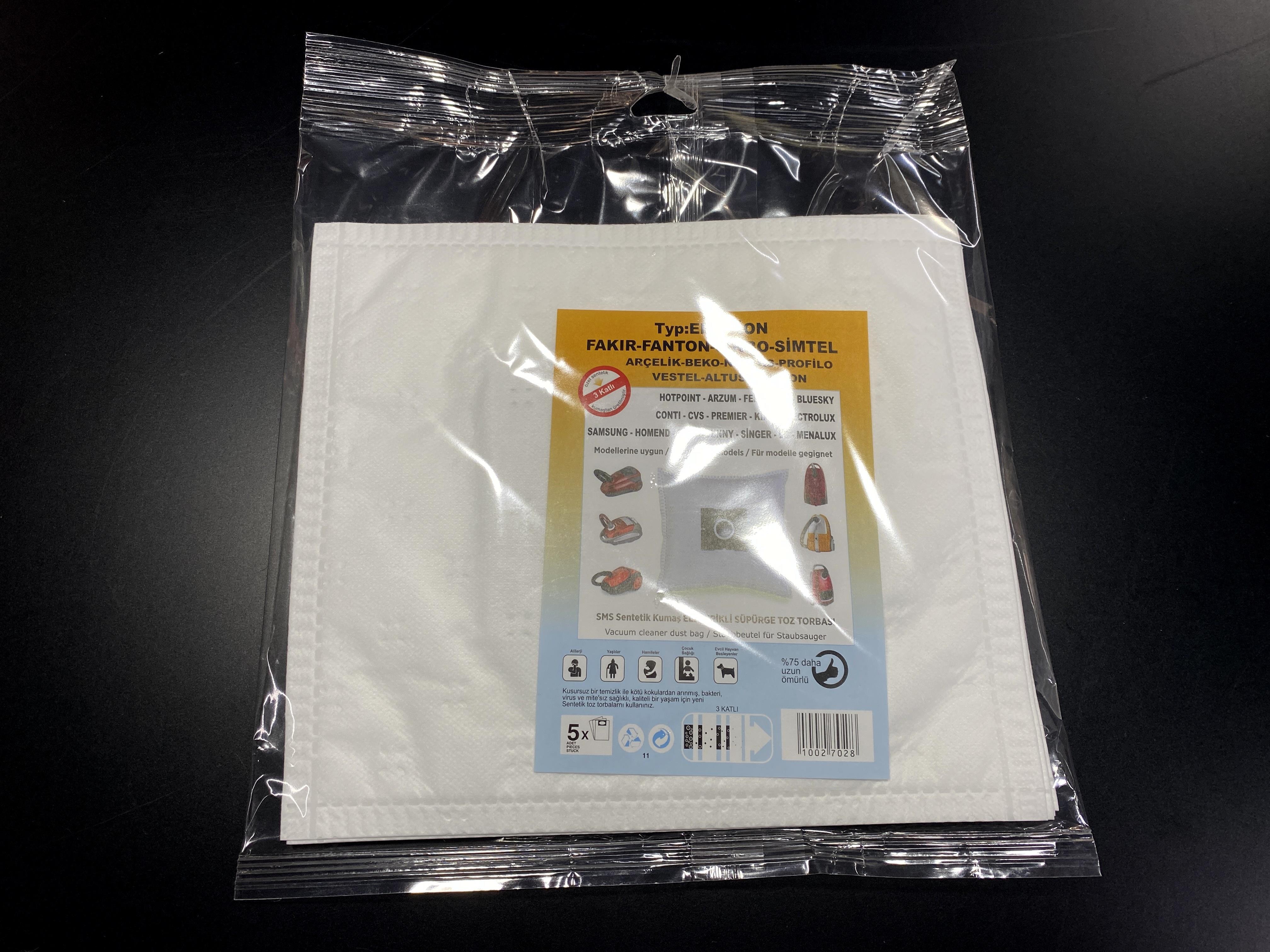 02.Vacuum Cleaner SMS BagsSMS Synthetic Vacuum Cleaner Dust Bag Compatible with Fakir Emotion Model (5-Pack)SMS Synthetic Vacuum Cleaner Dust Bag Compatible with Fakir Emotion Model (5-Pack)