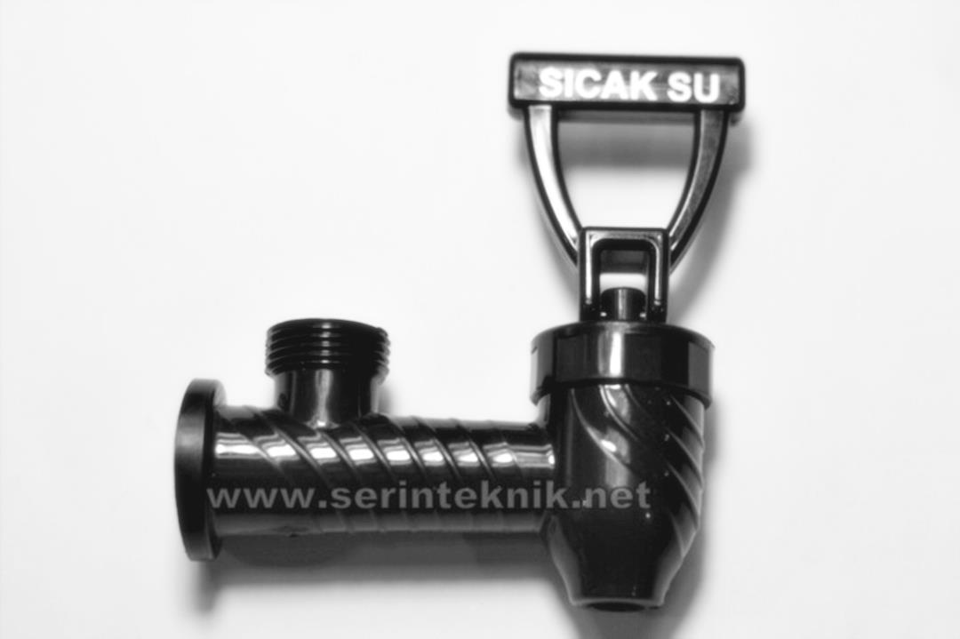 Decorative Plastic Samovar Tap with ''Water'' Label and External Indicator – For Hot Beverage Dispensers