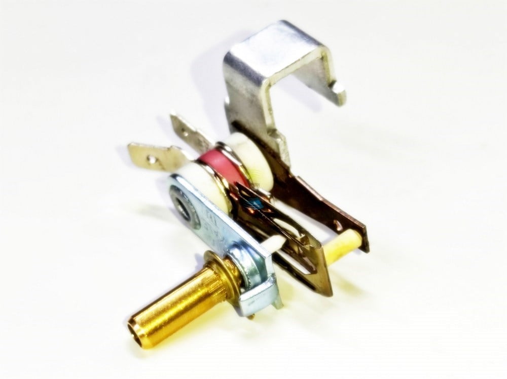 Sern Bimetal Toaster Thermostat, 22mm Model 1, 10A 230V, 250°C High-Temperature Thermal Switch