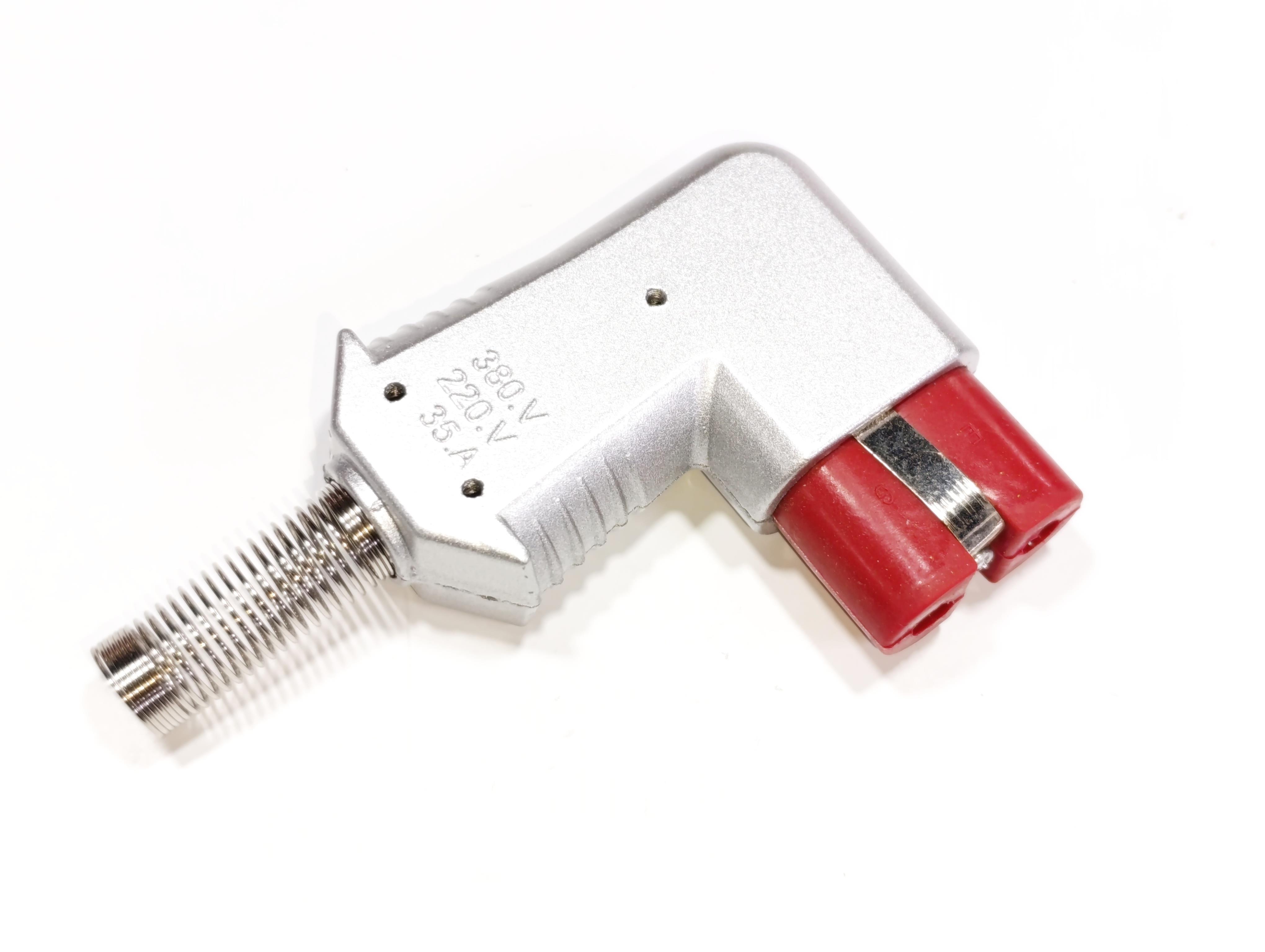 09.Industrial Plugs and SocketsTYP-RA-2-ALSI Industrial Angled-Type Male Plug – Aluminum/Silicone Body, 300°C, 35A 220–380VTYP-RA-2-ALSI Industrial Angled-Type Male Plug – Aluminum/Silicone Body, 300°C, 35A 220–380V
