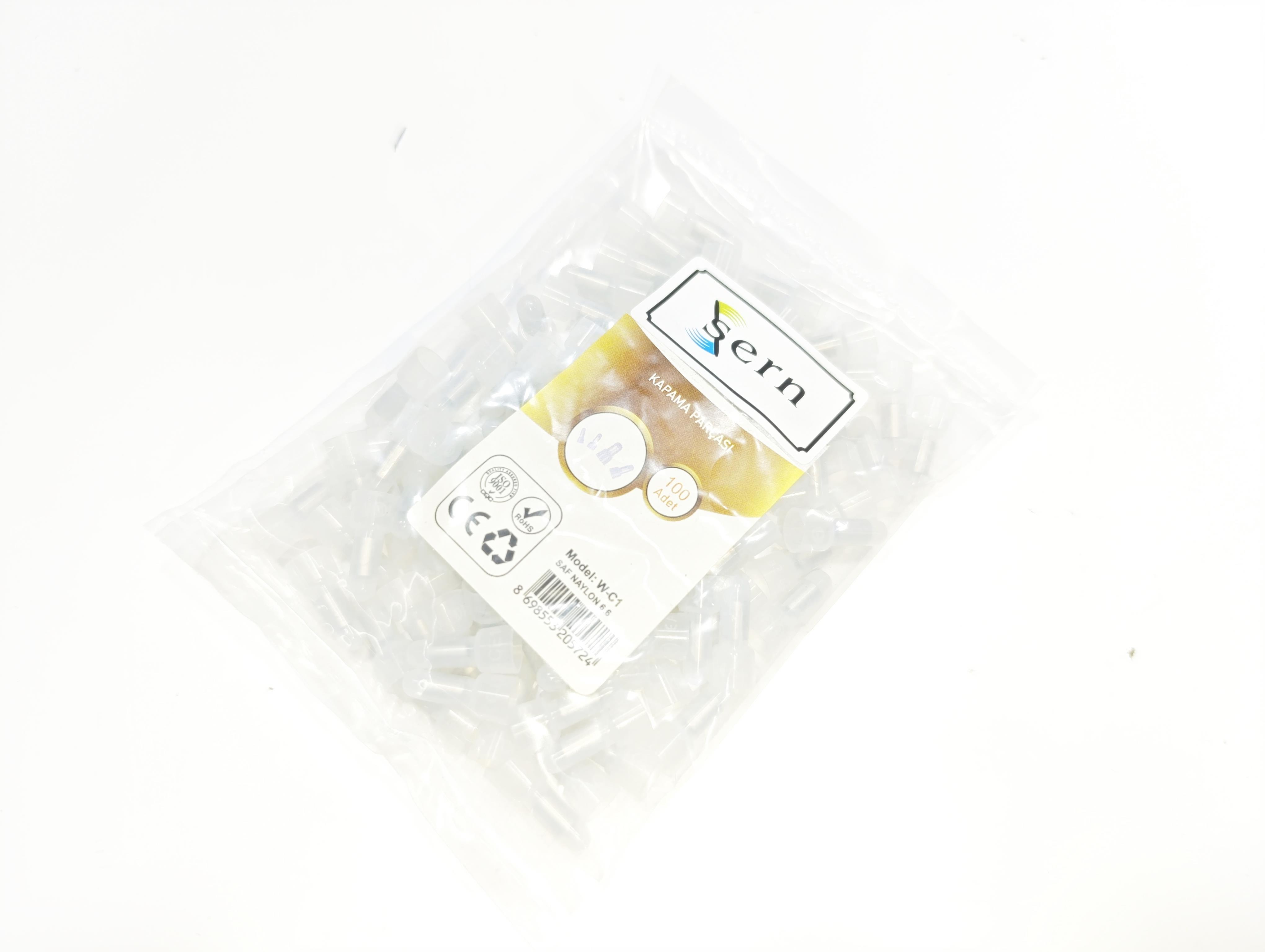 06. Cable Ties and AccessoriesW-C1 White Plastic End Cap – Cable Hole Cover Plug – Pack of 100W-C1 White Plastic End Cap – Cable Hole Cover Plug – Pack of 100