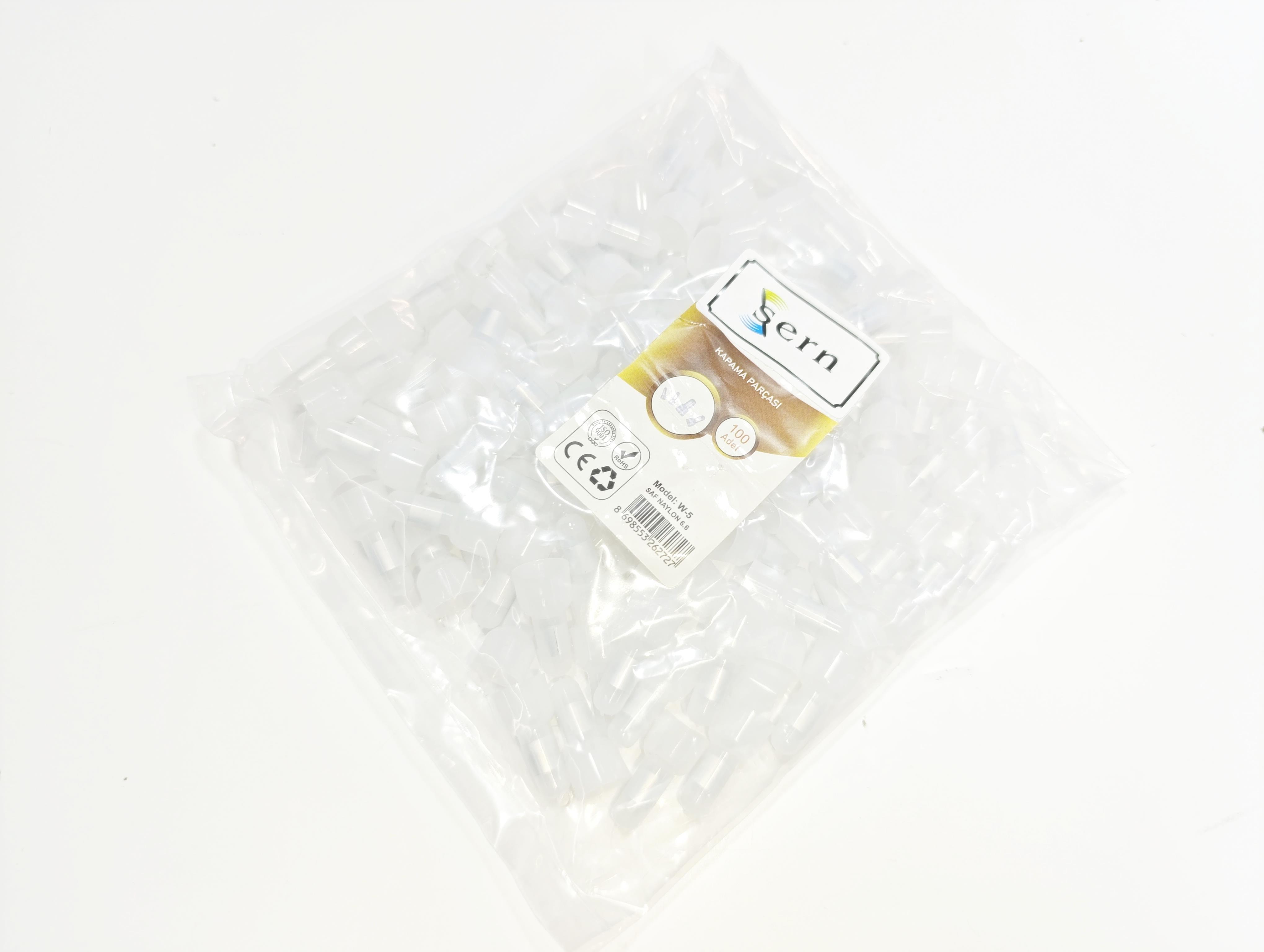 06. Cable Ties and AccessoriesW-C5 White Plastic End Cap – Cable Hole Cover Plug – Pack of 100W-C5 White Plastic End Cap – Cable Hole Cover Plug – Pack of 100
