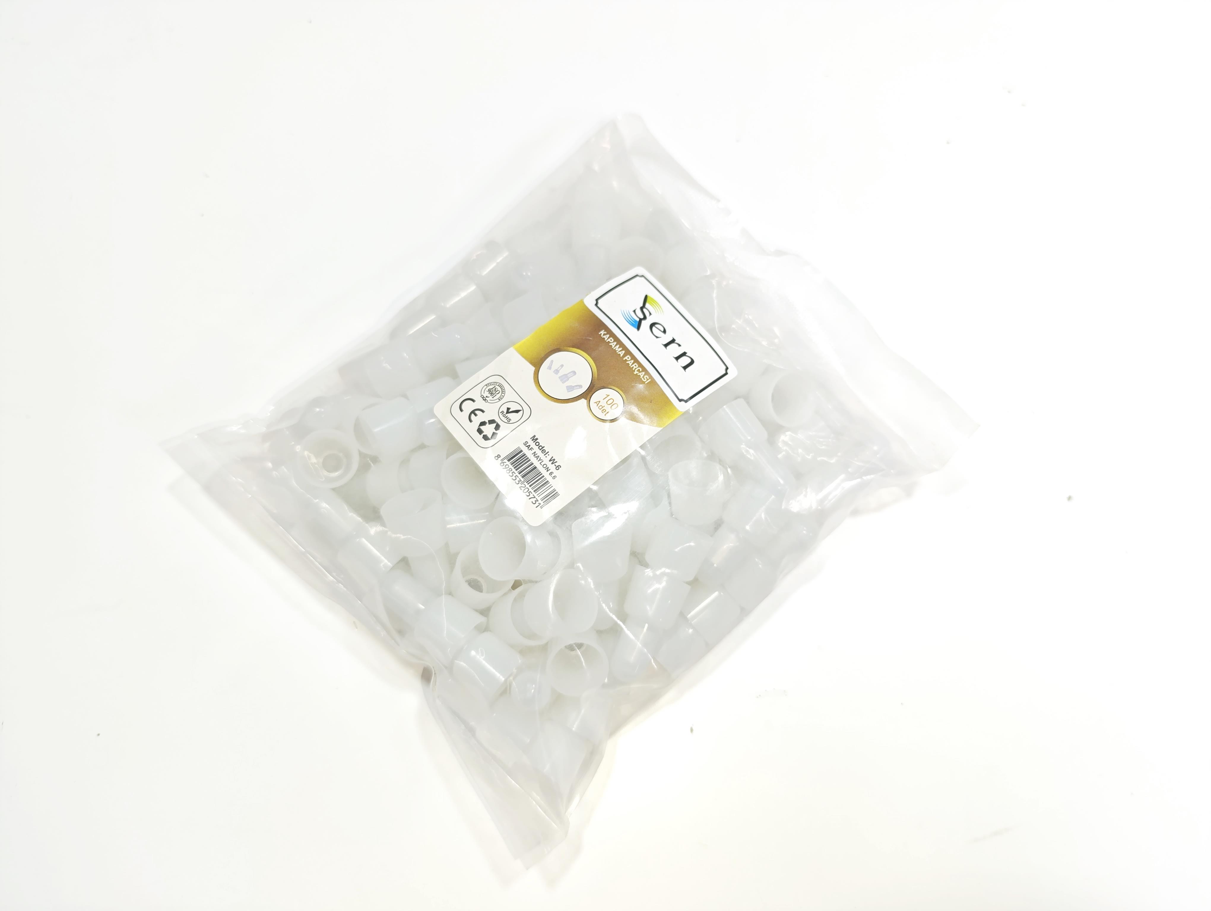 06. Cable Ties and AccessoriesW-C6 White Plastic End Cap – Cable Hole Cover Plug – Pack of 100W-C6 White Plastic End Cap – Cable Hole Cover Plug – Pack of 100