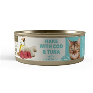 Amity Süper Premium Sterilised Hake Cod Tuna Balıklı Kedi Konservesi 80