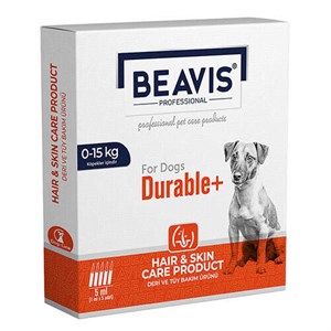 Beavis Durable Köpek Damlatma Çözeltisi Deri ve Tüy Bakımı Ense Damlası 0-15 Kg - 5li Paket