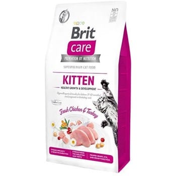 Brit Care Hipoalerjenik Kitten Tahılsız Tavuk ve Hindili Yavru Kedi Maması 7 Kg