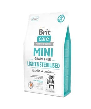 Brit Care Mini Light Sterilised Kısırlaştırılmış Küçük Irk Tahılsız Yetişkin Köpek Maması - 2 Kg