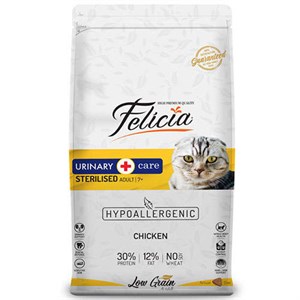 Felicia Düşük Tahıllı Tavuk Etli Kısırlaştırılmış Kedi Maması 12 Kg
