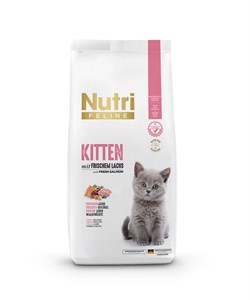 Nutri Feline Somonlu Düşük Tahıllı Yavru Kedi Maması 10 Kg