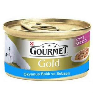 Purina Gourmet Gold Okyanus Balığı & Sebzeli Konserve Kedi Maması - 85 Gr