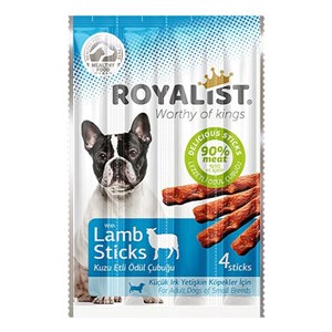 Royalist Kuzu Etli Küçük Irk Köpek Ödül Çubuğu 20gr (4'lü)