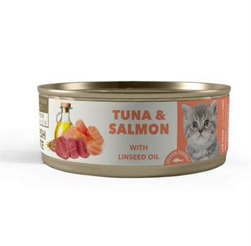 Amity Süper Premium Tuna Ve Somon Yavru Kedi Konservesi 80 Gr