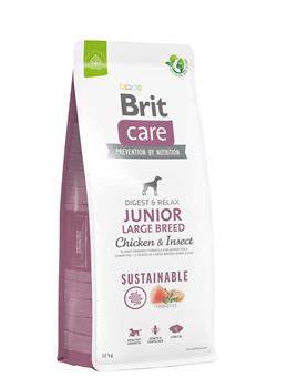 Brit Care Sustainable Junior Large Breed Böcek ve Tavuk Büyük Irk Yavru Köpek Maması 12 Kg 