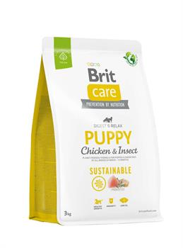 Brit Care Sustainable Puppy Böcek ve Tavuklu Yavru Köpek Maması 3 Kg