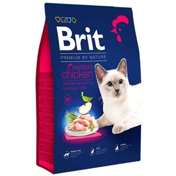 Brit Premium By Nature Sterilised Kısırlaştırılmış Tavuklu Kedi Maması 8 Kg 
