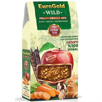 Euro Gold Fruit Veggie Mix Keçiboynuzlu Kemirgen Ödülü 120 Gr