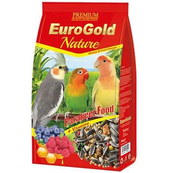 Euro Gold Nature Bal ve Meyveli Paraket Yemi 750 Gr