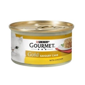 Gourmet Gold Savoury Cake Tavuk Etli Kedi Konservesi 85 Gr