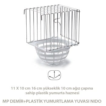 Mp Demir+Plastik Yumurtlama Yuvası Nıdo