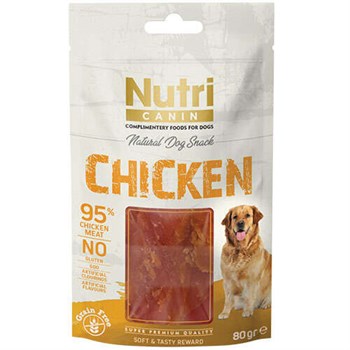 Nutri Canin Chicken Tavuk Etli Tahılsız Köpek Ödülü 80 Gr