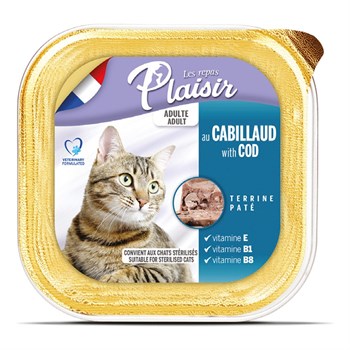 Plaisir Pate Morina Balıklı Yetişkin Kedi Konservesi 100 Gr