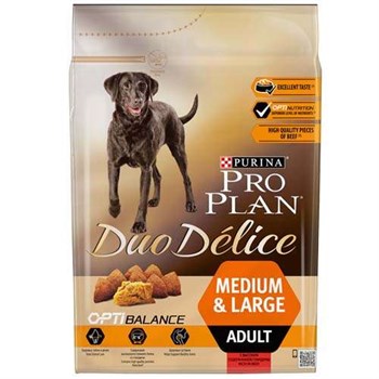 Pro Plan Duo Delice Gerçek Sığır Etli Yetişkin Köpek Maması - 2,5 Kg
