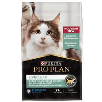 Pro Plan LiveClear +7 Hindili Alerjen Azaltan Kısırlaştırılmış Yaşlı Kedi Maması 1,4 KG