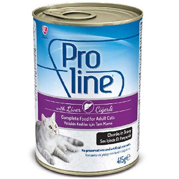 Proline Ciğerli Sos İçinde Et Parçalı Kedi Konservesi 415 Gr