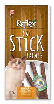 Reflex Cat Stick Biftek Etli Tahılsız Kedi Ödül Çubukları 5 Gr x 3 Stick
