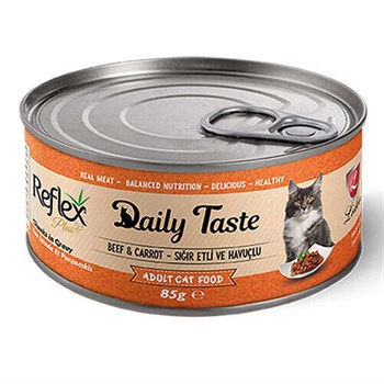 Reflex Daily Taste Sığır ve Havuç  (Sos İçinde Et Parçacıklı) Kedi Konservesi 85 Gr