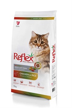 Reflex Tavuk Etli, Renkli Taneli Yetişkin Kedi Maması - 15 Kg