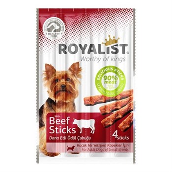 Royalist Küçük Irk Biftekli Sticks Yetişkin Köpek Ödülü 20 Gr