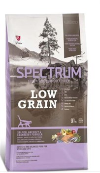 Spectrum Low Grain Somonlu Hamsili ve Kızılcıklı Kısırlaştırılmış Kedi Maması 12 Kg