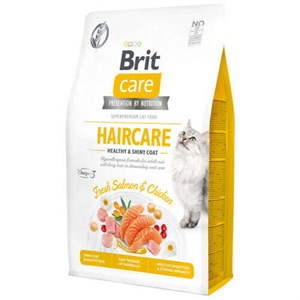 Brit Care Haircare Somon Tavuk Deri ve Tüy Sağlığı Tahılsız Kedi Maması 7 Kg 