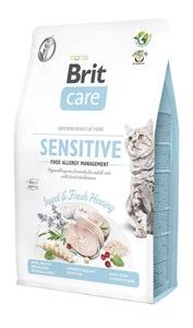 Brit Care Sensitive Hypoallergenic Böcek Ringa Balıklı Alerji Kontrolü Tahılsız Kedi Maması 2 Kg