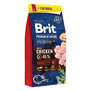 Brit Premium By Nature Large Tavuklu Büyük Irk Köpek Maması 15+3 Kg 