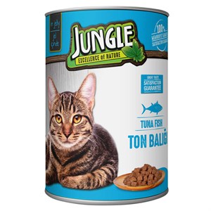 Jungle Ton Balıklı Parça Etli Kedi Konservesi 415 Gr