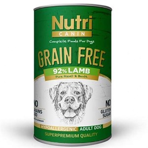 Nutri Canin Grain Free Tahılsız Kuzu Etli Köpek Konservesi 400 Gr