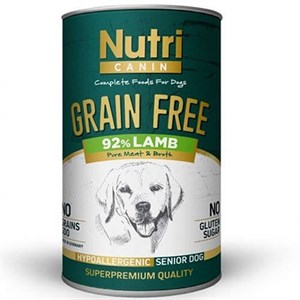 Nutri Canin Senior Grain Free Tahılsız Kuzu Etli Yaşlı Köpek Konservesi 400 Gr
