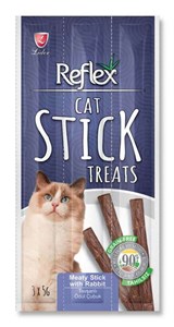 Reflex Cat Stick Tavşan Etli Tahılsız Kedi Ödül Çubukları 5 Gr x 3 Stick