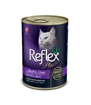 Reflex Plus Gravy Biftek ve Ciğerli Kedi Konservesi - 400 g