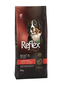 Reflex Plus Orta Ve Büyük Irk Kuzu Etli Köpek Maması - 18 Kg