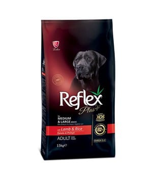 Reflex Plus Orta ve Büyük Irk Kuzu Etli Köpek Maması - 15 kg