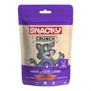 Snacky Crunchy Tavuklu Kedi Ödülü Hair-Skin 60 gr