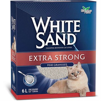 White Sand Extra Strong Cat Kedi Kumu 6 Lt