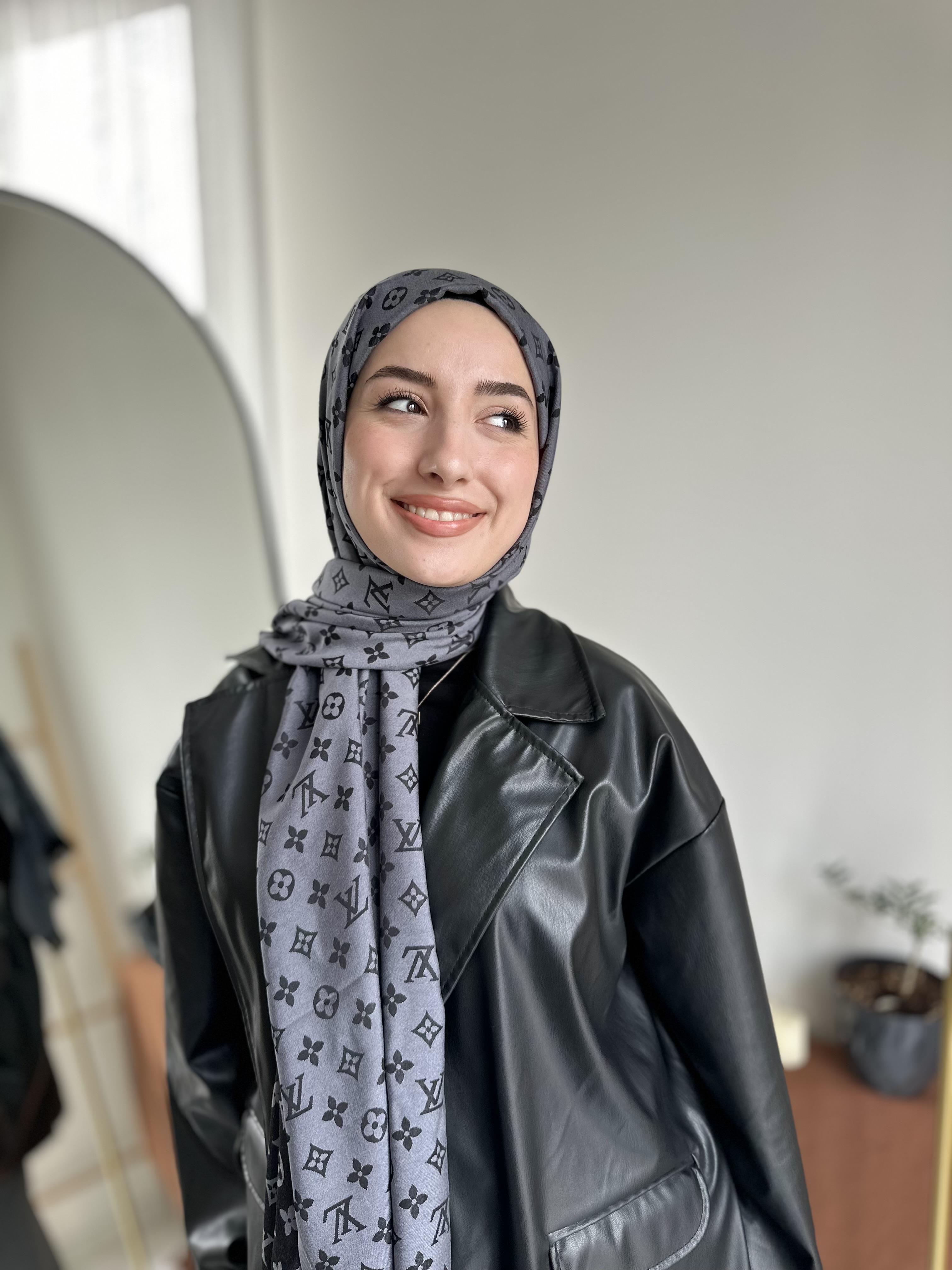 Antrasit LV Desen Kaşmir Şal