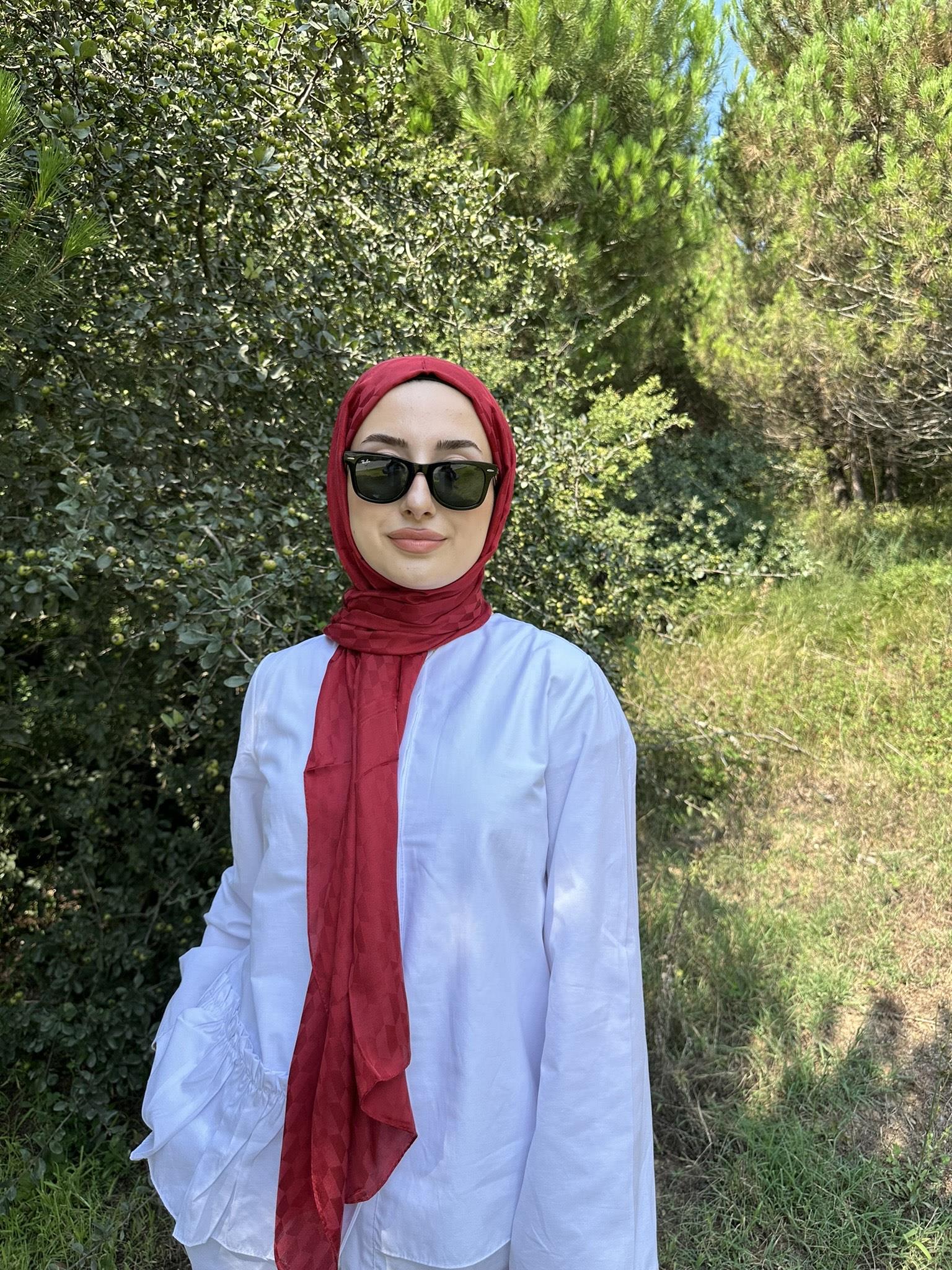 DERİN ŞARABİ QOZA DESEN İPEKSİ JAKAR ŞAL