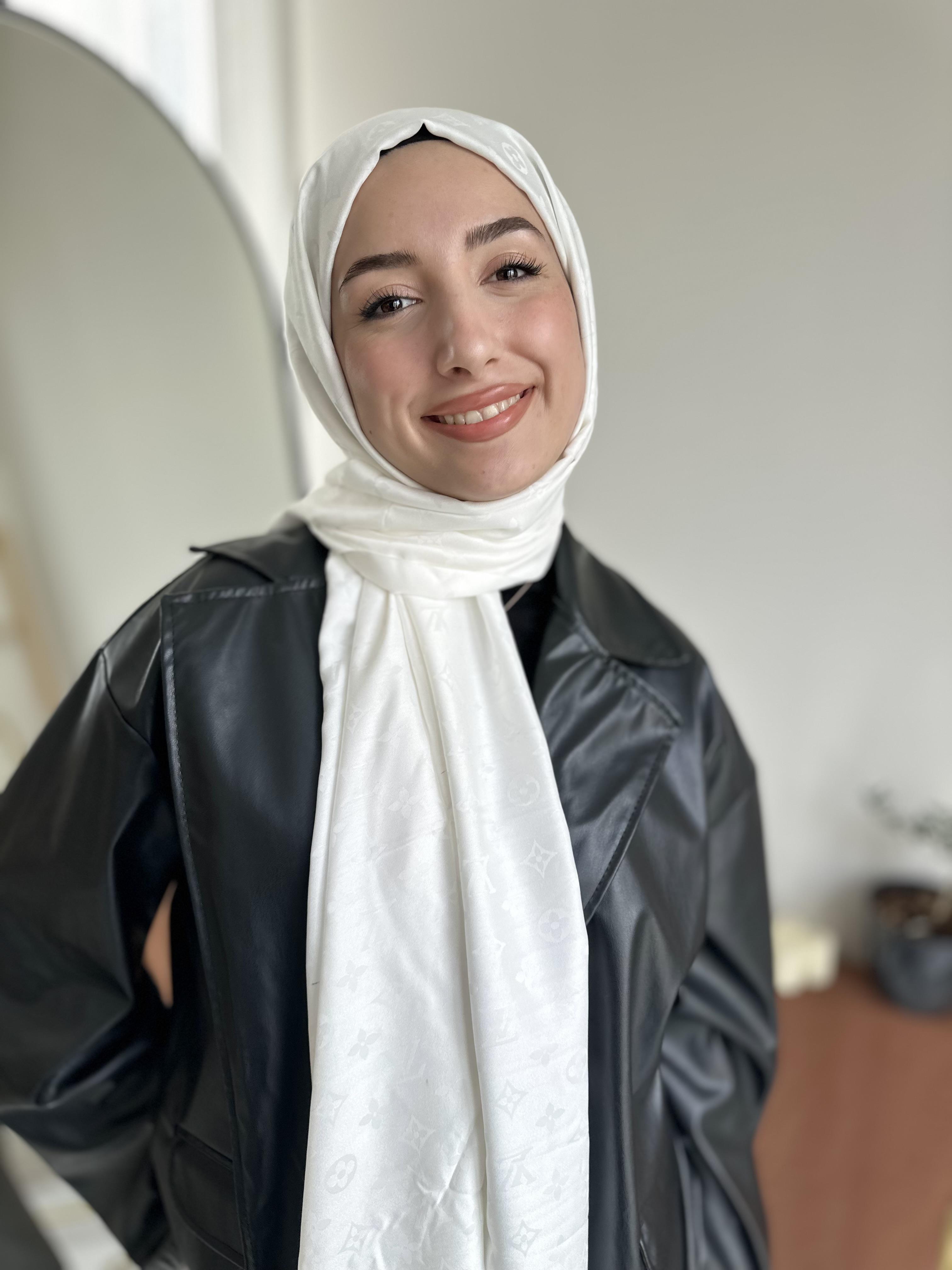 Ekru LV Desen Kaşmir Şal