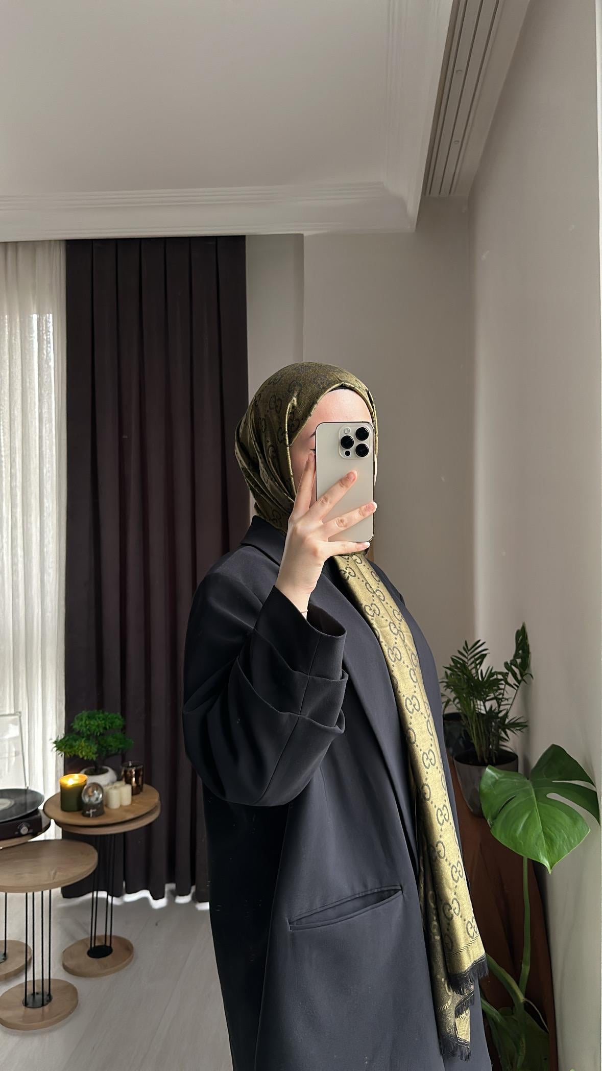Haki Gucci Şal